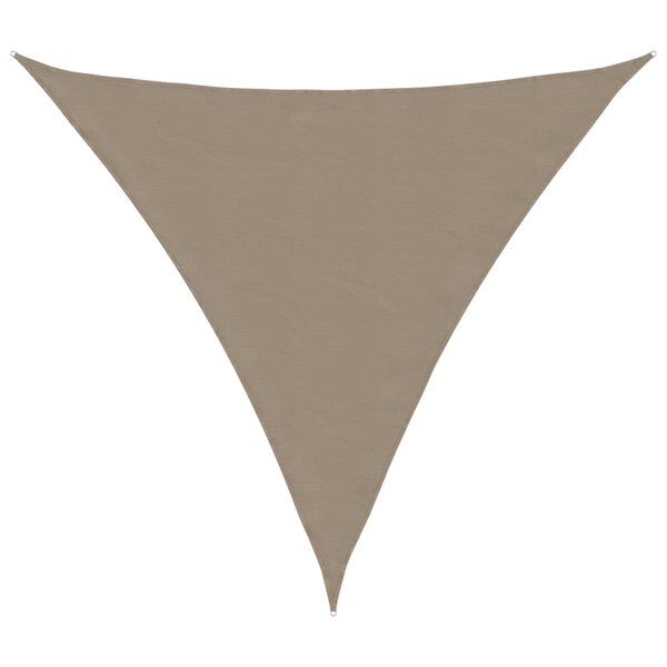 vidaXL Voile de parasol tissu oxford triangulaire 6x6x6 m taupe