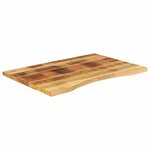 vidaXL Dessus de bureau avec courbe 80x60x2 5 cm manguier massif brut