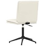vidaXL Chaises à manger lot de 4 Crème Velours