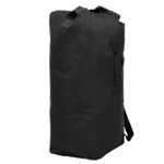 vidaXL Sac de sport en style militaire 85 L Noir