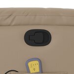 vidaXL Fauteuil de massage inclinable Cappuccino Similicuir