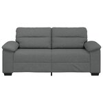 vidaXL Canapé à 2 places gris foncé 140 cm tissu