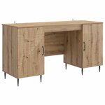 vidaXL Bureau Chêne artisanal 142 5 x 50 x 75 cm Bois d'ingénierie