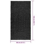 vidaXL Tapis ZIZUR 80x150 cm aspect de jute intérieur extérieur