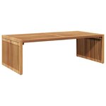 vidaXL Table d'appoint de jardin Empilable Marron 110 x 55 x 35.5 cm