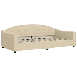 vidaXL Lit de repos crème 100x200 cm tissu