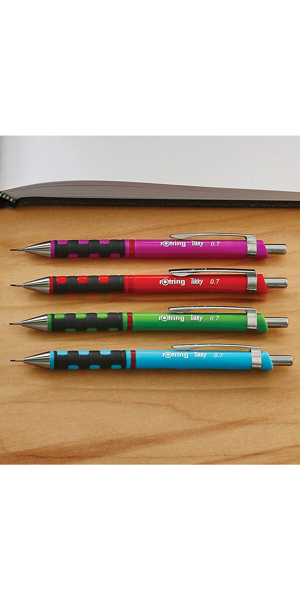 ROtring Tikky Porte-mines 0,5 Mm HB - Lot De 2 | Corps Blanc | Pour L