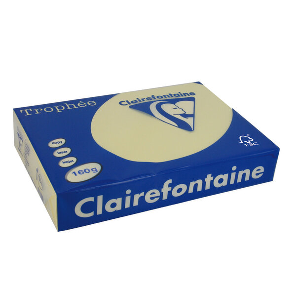 Ramette 250 Feuilles Papier 160g A4 210x297 mm Certifié FSC CHAMOIS TROPHÉE