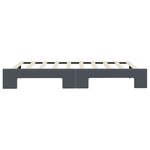vidaXL Lit de jour avec gigogne sans matelas gris foncé 90x190 cm