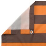 vidaXL Écran de balcon Orange et marron 110 x 200 cm Tissu Oxford