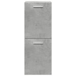 vidaXL Ensemble de meubles de salle de bain 3 Pièces gris béton