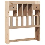 vidaXL Lit bibliothèque sans matelas 100x200 cm bois massif de pin
