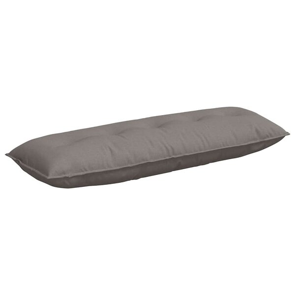 vidaXL Coussin de Dos Taupe 140 x 19 x 50 cm tissu