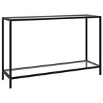 vidaXL Table console Transparent 120x35x75 cm Verre trempé