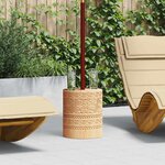 vidaXL Pied de parasol Autre Marron Ø34 x 40 cm Bois massif