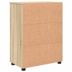 vidaXL Cabinet de salle de bain Chêne sonoma 60 x 35 x 80 cm