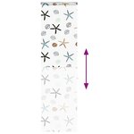 vidaXL Store enrouleur de douche avec cassette largeur du tissu 56 cm