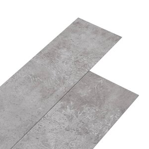 vidaXL Dalles de plancher PVC autoadhésif 5 21 m² 2 mm gris terre