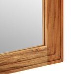 vidaXL Miroir de salle de bain 50x70x3 cm en bois massif d'acacia