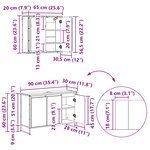 vidaXL Ensemble de mobilier de salle de bain avec tiroir Chêne Sonoma