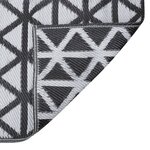 vidaXL Tapis d'extérieur Noir 140x200 cm PP