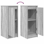 vidaXL Buffet sonoma gris 29 5x34x76 cm bois d'ingénierie