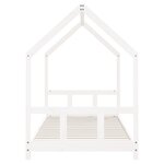 vidaXL Cadre de lit pour enfants blanc 90x200 cm bois de pin massif