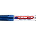 Marqueur Permanent 500 Corps Alu Pointe Biseau Bleu 2-7 mm x 10 EDDING