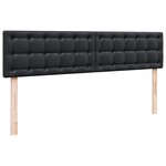 vidaXL Cadre de lit ottoman avec matelas noir 180x200 cm similicuir