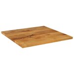 vidaXL Dessus de table 80x80x2 5 cm carré bois massif de manguier