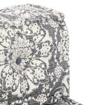 vidaXL Pouf Gris clair Tissu