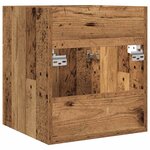 vidaXL Meuble lavabo de salle de bain vieux bois bois d'ingénierie