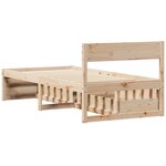 vidaXL Cadre de lit sans matelas 90x200 cm bois de pin massif