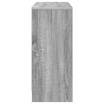 vidaXL Buffet avec tiroir Gris Sonoma 88 5 x 27 5 x 63 5 cm