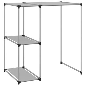 vidaXL Support de rangement sur la machine à laver Gris 87x55x90 5 cm
