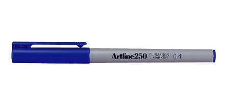 Stylo Feutre '250' 'Photo' permanent indélébile pointe 0,4 mm bleu ARTLINE