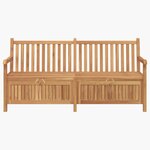 vidaXL Banc de Rangement de Jardin Marron 228 x 60 x 90 cm