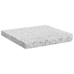 vidaXL Plaque de poids carrée pour parasol Granit 25 kg Gris