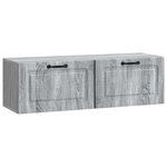 vidaXL Meuble TV mural Sonoma gris 98 x 31 x 30 cm Bois d'ingénierie