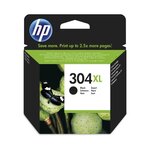 Hp 304xl cartouche d'encre noire authentique pour hp deskjet 2620/2630/3720/3730 (n9k08ae)