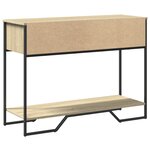 vidaXL Table console chêne sonoma 100x35x74 5 cm bois d'ingénierie