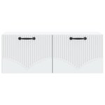 vidaXL Meuble TV mural Blanc 78 5 x 31 x 30 cm Bois d'ingénierie