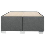 vidaXL Cadre de lit sans matelas gris foncé 120x190 cm tissu
