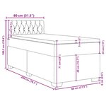vidaXL Sommier à lattes de lit avec matelas bleu 80x200 cm velours