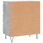 vidaXL Buffet Gris béton 60x35x70 cm Bois d'ingénierie