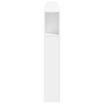 vidaXL Tête de lit à LED blanc 180x18 5x103 5 cm bois d'ingénierie