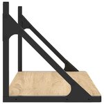vidaXL Étagères murales 2 Pièces chêne sonoma 60x25x25 5 cm