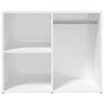vidaXL Armoire de dressing Blanc brillant 80x40x65cm Bois d'ingénierie