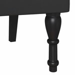 vidaXL Banc Chesterfield Noir 120 5 x 65 x 75 cm Cuir synthétique