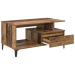 vidaXL Table basse Bois Ancien 90 x 49 x 45 cm Bois d'ingénierie